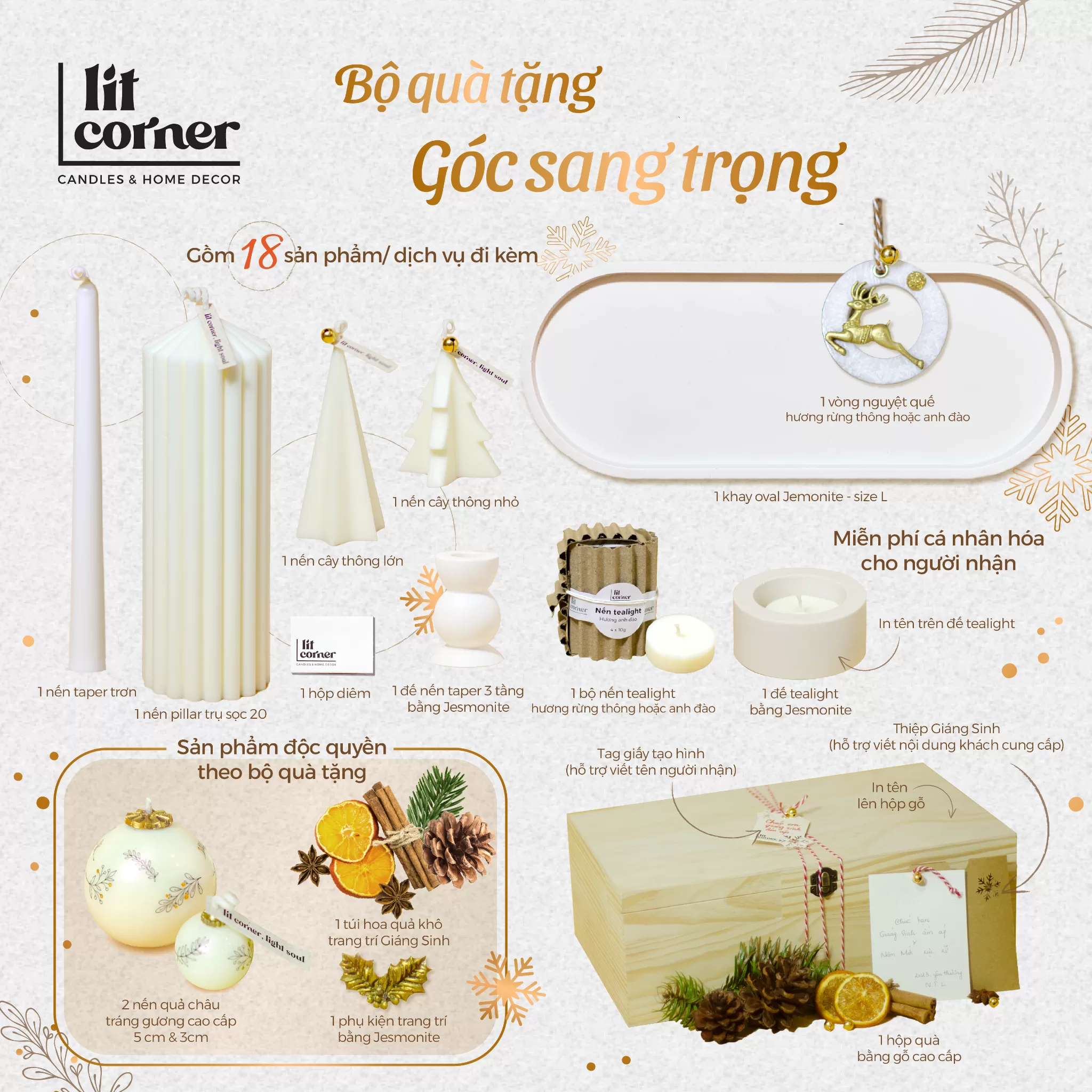 Bộ quà tặng Giáng Sinh - Góc Sang Trọng Bộ quà tặng Giáng Sinh - Góc Sang Trọng
