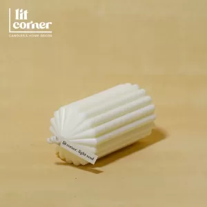Nến Pillar Khối Trụ Sọc Tròn - Size M