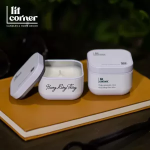 Nến Thơm Du Lịch - Hũ Thiếc Vuông