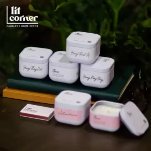 Nến Thơm Du Lịch - Hũ Thiếc Vuông