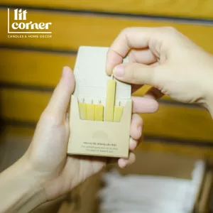 Bộ Nến Thời Gian 100% Sáp Ong Tự Nhiên - 30 Phút